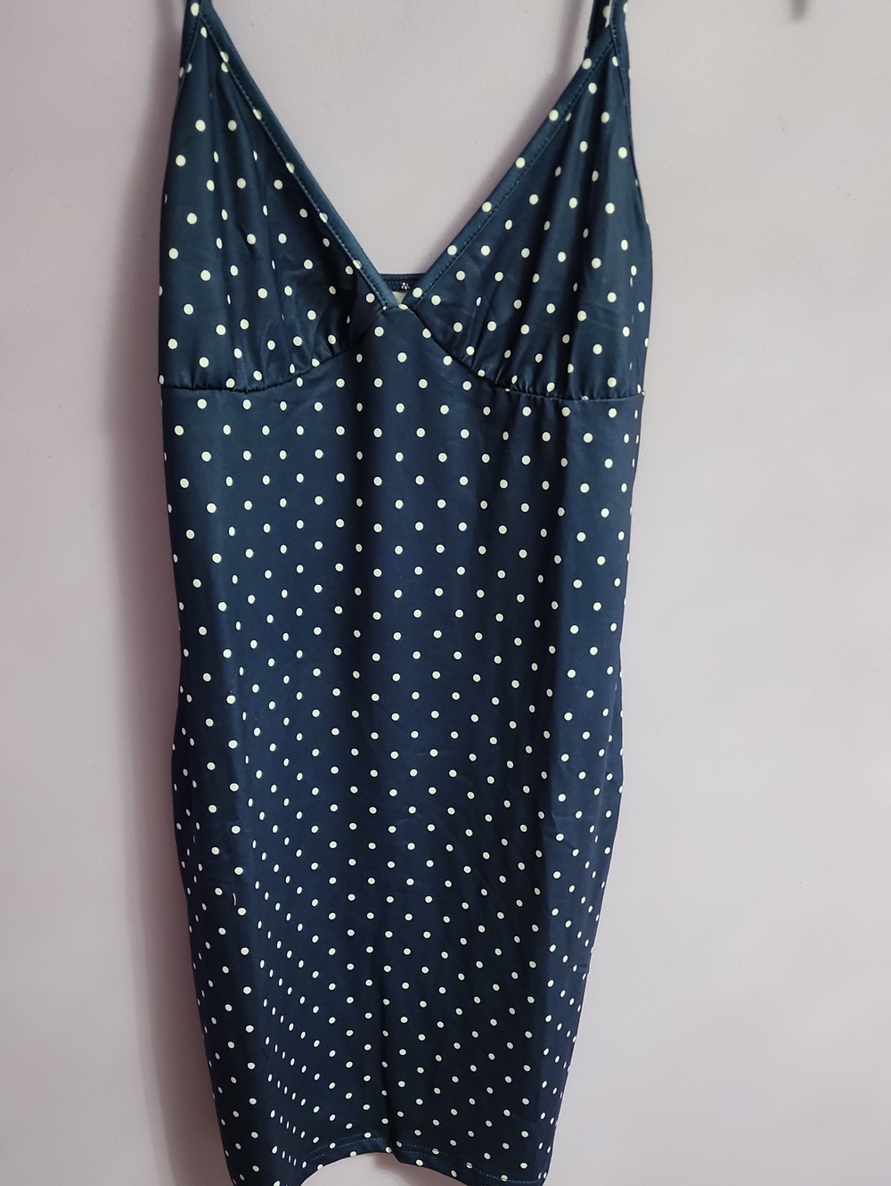SHEIN Dark Blue Polka Dot Dress 👗